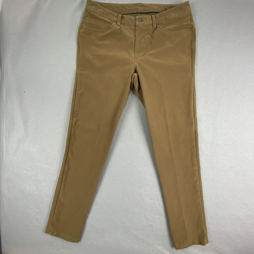 Lululemon Pants Men 34x31 ABC slim Utilitech canvas 5 Pocket Trouser artifact